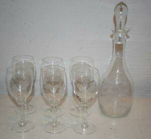 Vinkaraff med 6st Glas 42