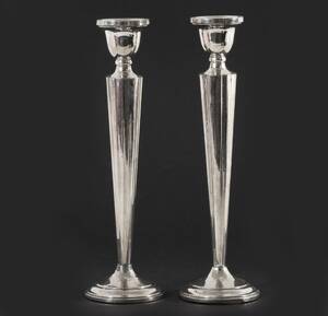Ljusstakar ett par, sterlingsilver, 1900-tal