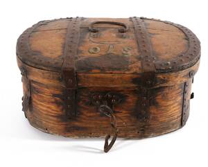 Färdskrin, allmoge, 1700-tal