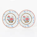 Tallrikar Kina 1700-tal Famille rose