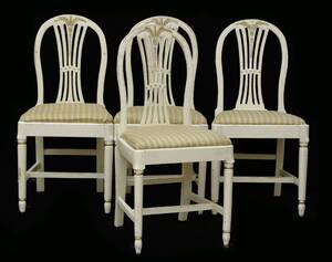 Stolar 4st, varav 2stgustavianska provinsarbeten, 1800-tal