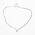 Collier 18 k vitguld diamanter