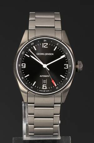 Georg Jensen. Delta Classic Mekanisk Automatisk herre ur. Model 3575606