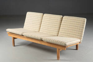 Børge Mogensen. Tre-pers sofa af egetræ, model 2218