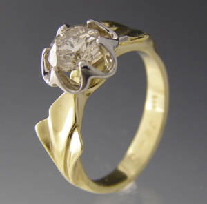 Solitaire ring ca. 1.04 ct.