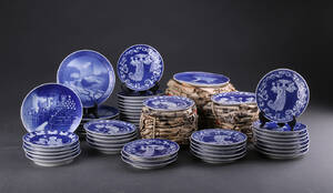 Royal Copenhagen. Samling platter ca. 90