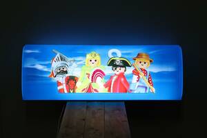 Playmobil reklam ljusskylt