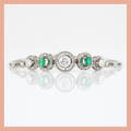 ARMBAND med briljantslipade diamanter totalt ca 1