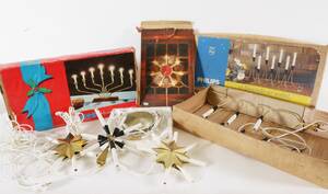 Parti elljusstakar och julstjärnor, bl.a. Philips