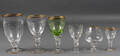 Lyngby glas. Mågeglas med guldkant 54