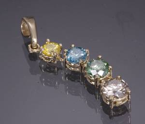 Diamant vedhæng, ca. 1.20 ct.