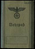 1943. Wehrpaß. Ubrugt.