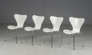 Arne Jacobsen. Fire stole model 3107 4