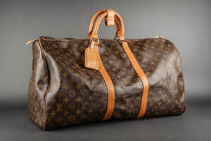 Louis Vuitton. Weekend  rejsetaske. Monogram canvas. Model Keepall 55.