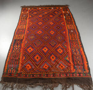 Afghansk Kelim Tæppe. 360 x 234 cm.