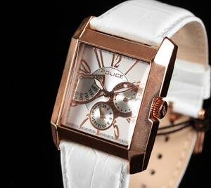 Police. Side Avenue Rosahvid læder