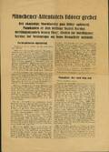 1939. Løbeseddel. Münchener-Attentatets Udöver grebet.