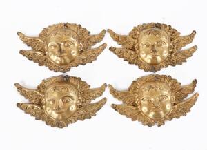 Dekorornament 4st, barockstil, 181900-tal