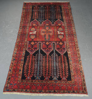 Persisk Hamadan tæppe, 151 x 294 cm, 20 årh