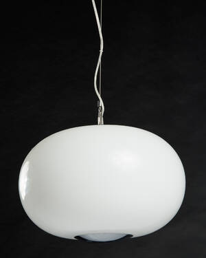 Hängeleuchte  Deckenleuchte, Kugel, Glas  Metall