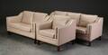 Tre-pers. sofa, to-pers. sofa samt lænestol, dansk møbelproducent 3