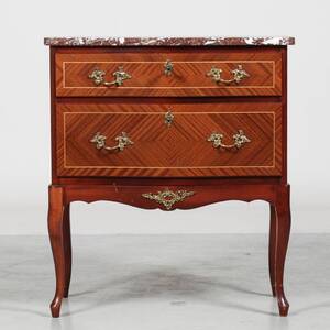 BYRÅ med stenskiva, rokokostil