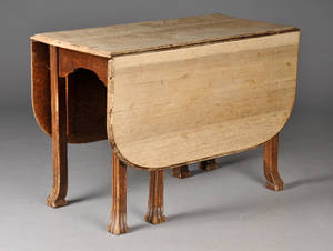 Engelsk dogleg table af egetræ