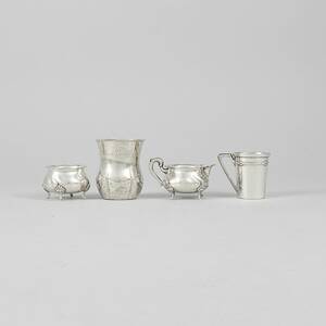 Bägare,  sockerskål  kannor