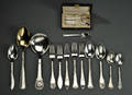 Samling div. sølvbestik 18