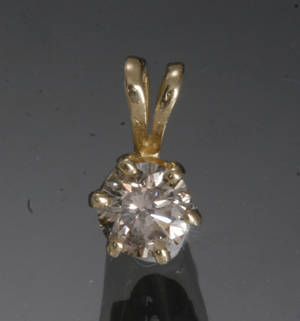 Diamant vedhæng, ca. 0.40 ct.