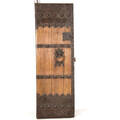 TEMPELDÖRR, järnbeslagen hardwood, Kina, 1900-tal.