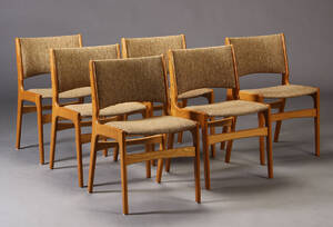 Dansk møbelproducent. Spisestole, egetræ 6