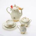 KAFFESERVIS. Blommotiv ca 35 delar