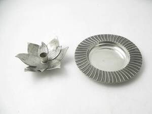 Skålfat,  ljusstake