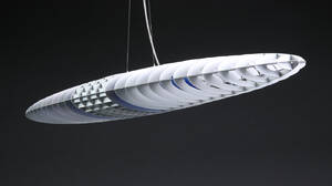 Alberto Meda Paoco Rizotta. Pendel Titania D17, aluminium.