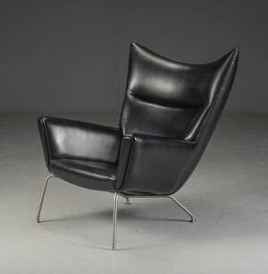 Hans J. Wegner. Lænestol, model CH-445, Wingchair