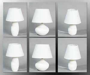 Seks bordlamper, model Helena 6
