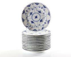 MUSSELMALET, ASSIETTER, 12 ST