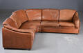 Hjørnesofa af læder.
