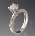 Brillant ring ca. 0.80 ct.