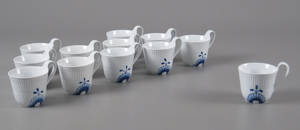 Kgl. Mega Musselmalet. Kaffekopper 12