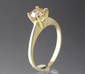 Solitaire ring ca. 0.72 ct.
