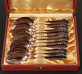 Kaffeskedar 12st, silver, Haga