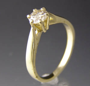 Solitaire ring ca. 0.52 ct.