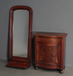 Konsolskab samt spejl med hylde, 1800-tallet 2