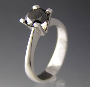Solitaire ring ca. 1.24 ct.