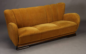 Dansk møbelproducent. Tre pers sofa, 1940erne