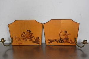 Intarsia Väggljusstakar