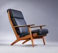 Hans J. Wegner. Højrygget lænestol, model GE-290A