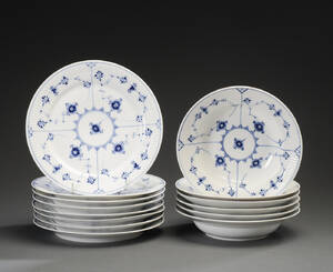 Royal Copenhagen, samling musselmalet, tallerkener 14